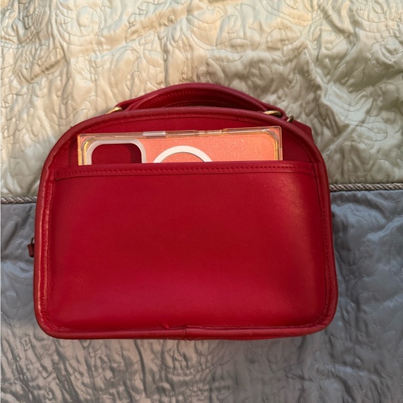COACH HTF RED vtg LUNCH BOX ZIP🔥9991🔥stunner - Picture 16 of 16